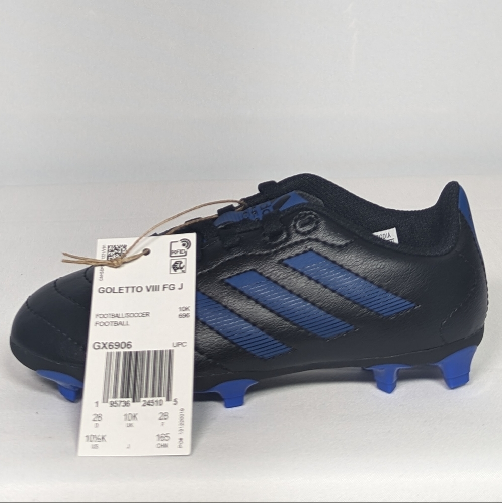 NEW adidas Unisex-Child Goletto VIII Firm Ground Soccer Shoes Sz 4.5 black